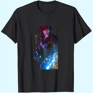 Arcane Vi League Legends Gaming Fan Graphic Unisex T-Shirt